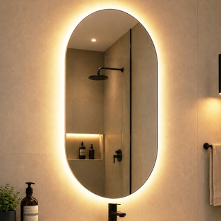 Espelho oval ou orgânico para decoração