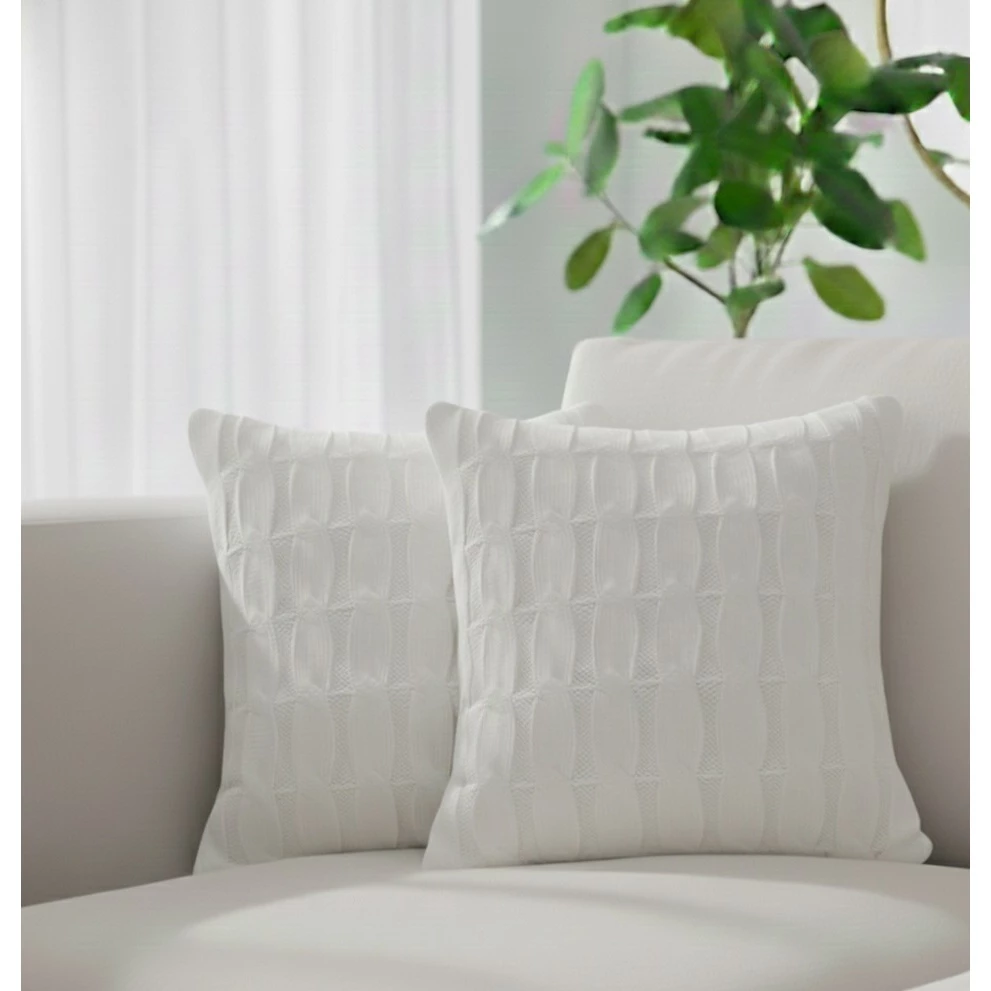 Capas de almofada texturizadas para sofá ou cama