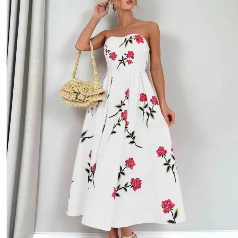 Vestido Feminino Tomara Que Caia Linha A Estampa Floral